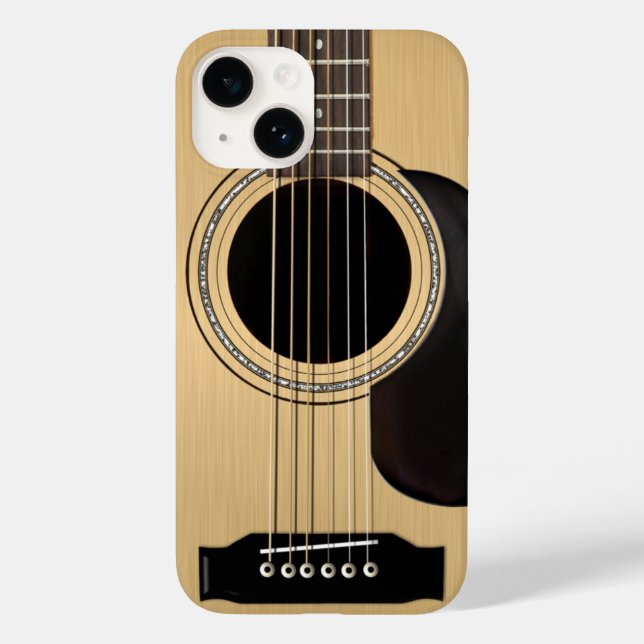 Acoustic Guitar Case-Mate iPhone Case (Back)