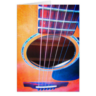 Acoustic Guitar Colours of Music Pop Art