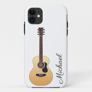 Acoustic Guitar Custom Name iPhone 11 Case