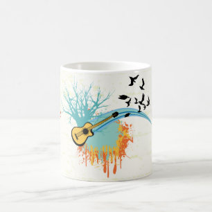 Acoustic guitar custom products coffee mug