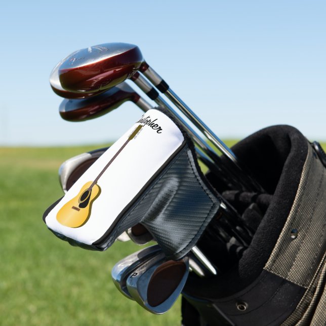 Acoustic Guitar Design Golf Head Cover (In Situ)
