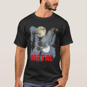 Acoustic Guitar Hard Rock Metal T-Shirt