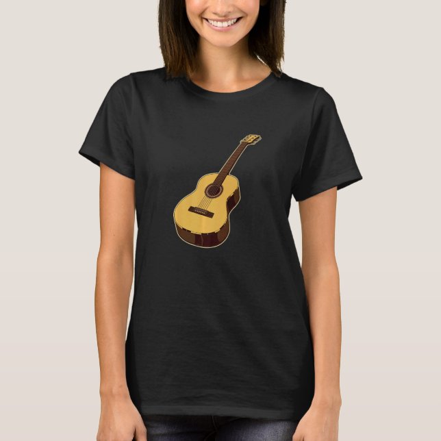 Acoustic Guitar Kids T-Shirt (Front)