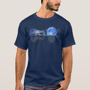 Acoustic Guitar Lake Shadow Nature Guitar Player G T-Shirt