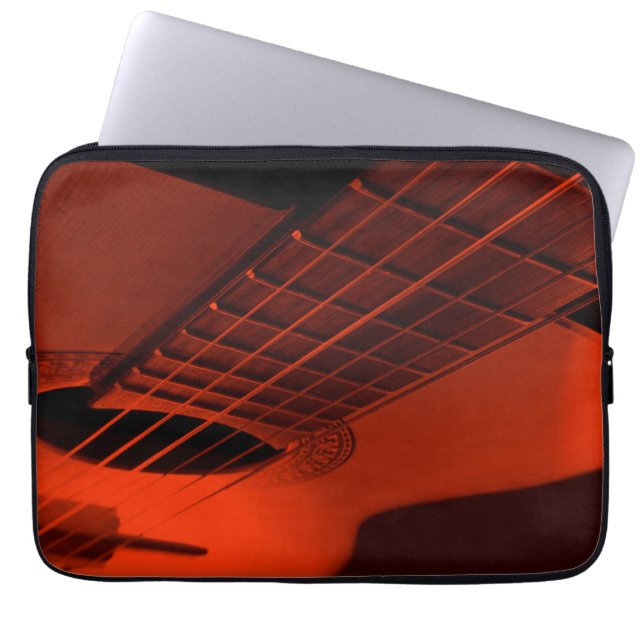 Acoustic guitar. laptop sleeve (Front)