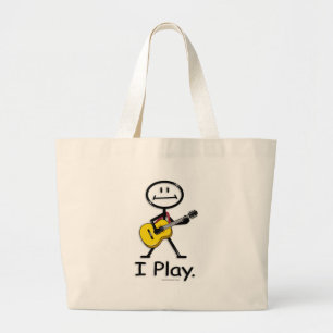 Acoustic Guitar Large Tote Bag