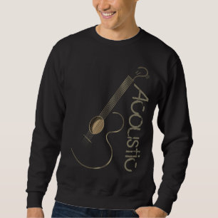 Acoustic Guitar Logo Clothing Sweatshirt