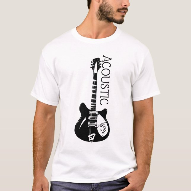 Acoustic Guitar Logo T-Shirt (Front)