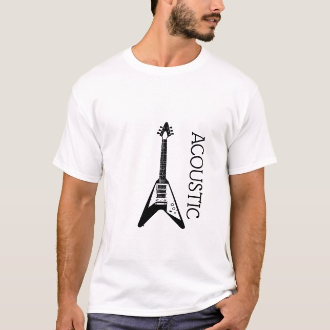 Acoustic Guitar Logo T-Shirt (Front)