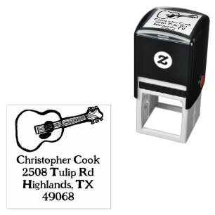Acoustic Guitar Lovers  Self-inking Stamp