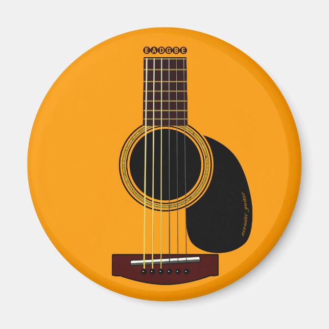 acoustic guitar magnet (Front)
