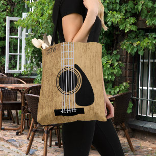 Acoustic Guitar Music Lover's  Tote Bag