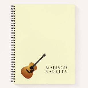 Acoustic Guitar Music Teacher Notebook