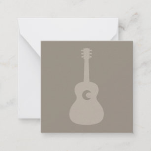 Acoustic Guitar Music Themed CUSTOM COLOR Card