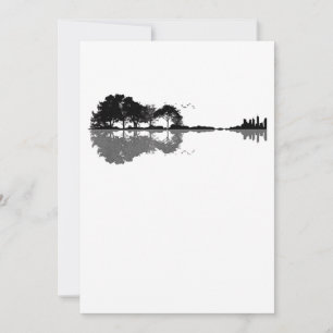Acoustic Guitar Nature Est Music Bass Guitarist Thank You Card