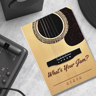 Acoustic Guitar Party Music Wedding Song Request Enclosure Card