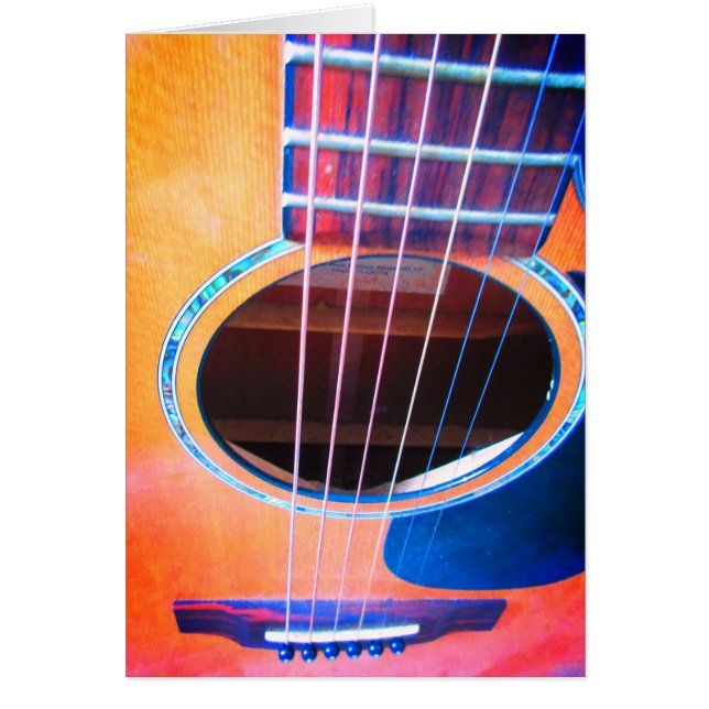 Acoustic Guitar Perspective Colours of Music (Front)