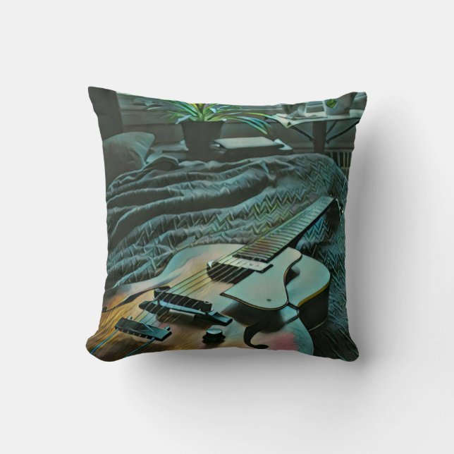 Acoustic guitar player cushion (Front)