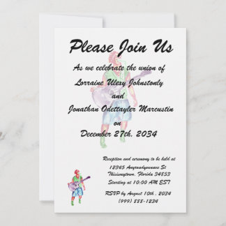 acoustic guitar player female singer musician invitation