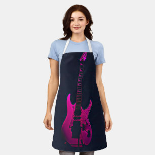Acoustic guitar player gift apron