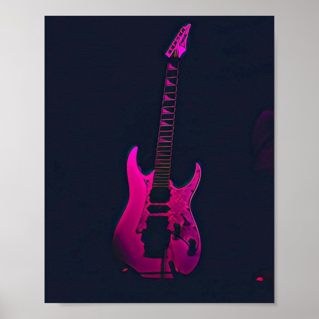 Acoustic guitar player gift poster (Front)