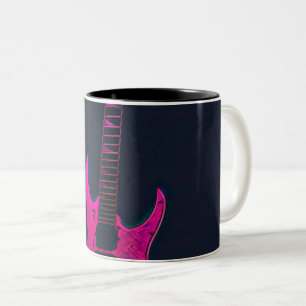 Acoustic guitar player gift Two-Tone coffee mug