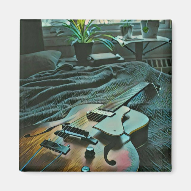 Acoustic guitar player magnet (Front)