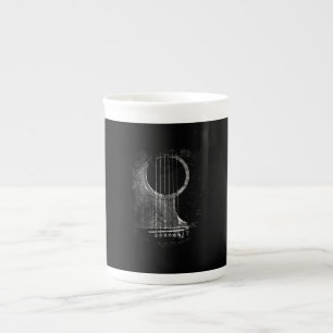 Acoustic Guitar Player Six String Rock & Roll Bone China Mug