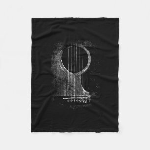 Acoustic Guitar Player Six String Rock & Roll Fleece Blanket
