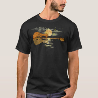 Acoustic Guitar Player T Shirt, Guitar Moonlight N T-Shirt