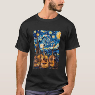 Acoustic Guitar Players Starry-Night 1 T-Shirt