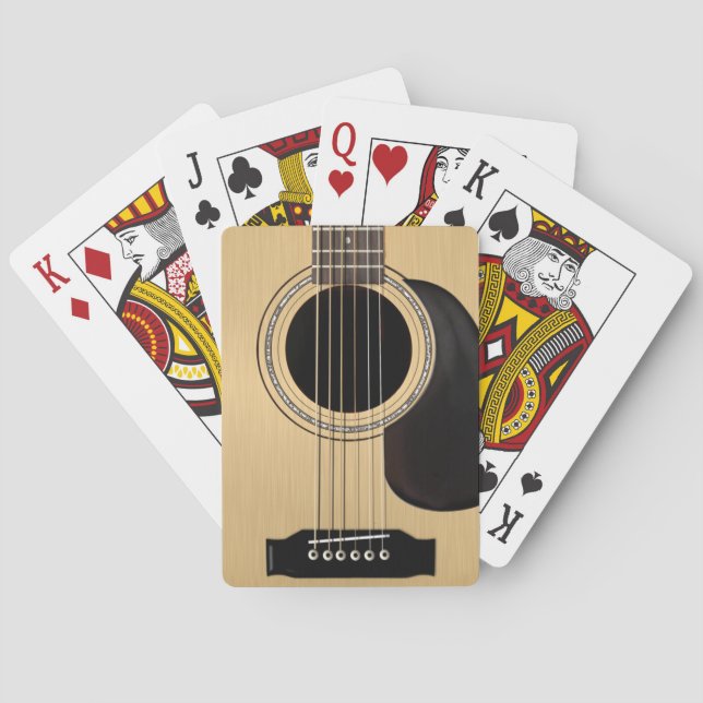 Acoustic Guitar Playing Cards (Back)
