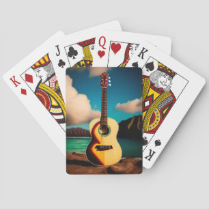 Acoustic guitar Playing Cards