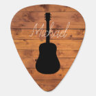 Acoustic Guitar Rustic Wood Calligraphy Name