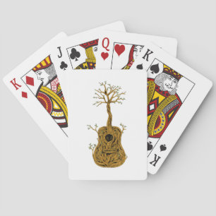 Acoustic Guitar Shirt Tree of Life Guitar Player G Playing Cards