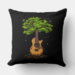 Acoustic Guitar Tree Of Life Cushion