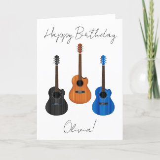 Acoustic Guitar Trio Card