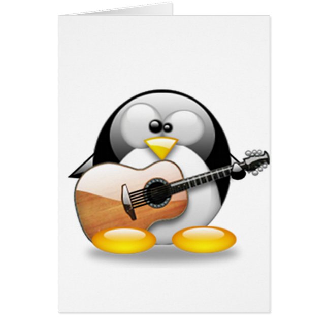 Acoustic Guitar Tux (Linux Tux) (Front)