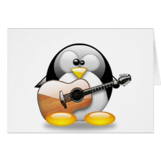 Acoustic Guitar Tux (Linux Tux)