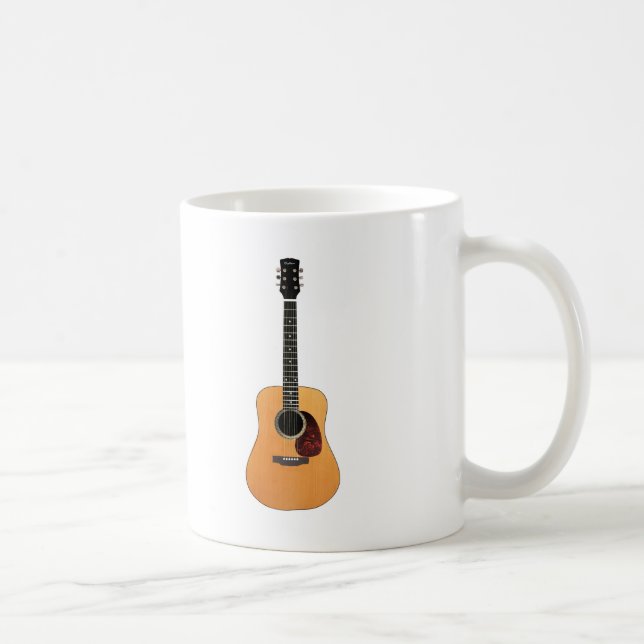 Acoustic Guitar vertical Coffee Mug (Right)