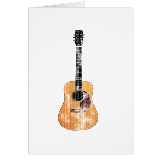 Acoustic Guitar vertical distressed (Front)