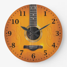 Acoustic Guitar Wall Clock