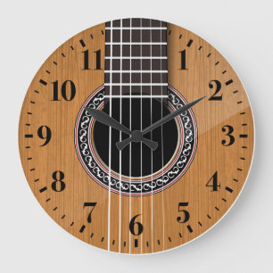 Acoustic Guitar Wall Clock