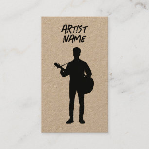 Acoustic Guitarist Musician Singer Artist Male Business Card