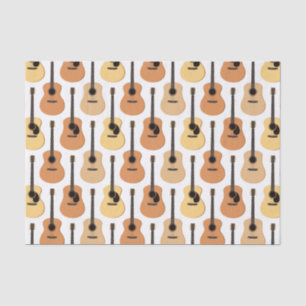 Acoustic Guitars Pattern Tissue Paper