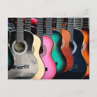 Acoustic Guitars Postcard