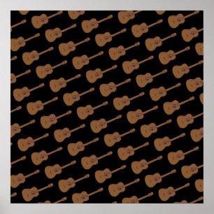 acoustic guitars wall prints