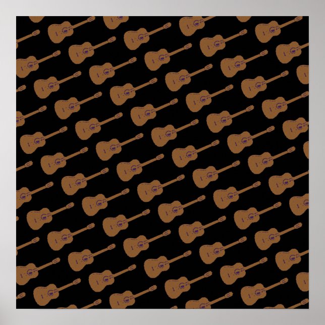 acoustic guitars wall prints (Front)