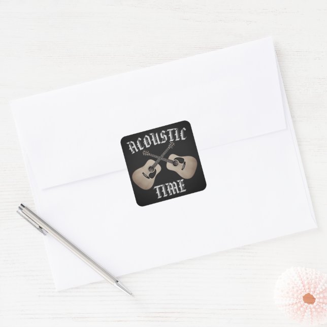 ACOUSTIC TIME  SQUARE STICKER (Envelope)