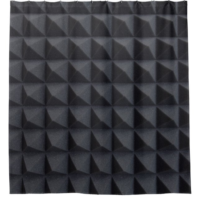 Acoustical Foam: Studio Sound Dampening Shower Curtain (Front)